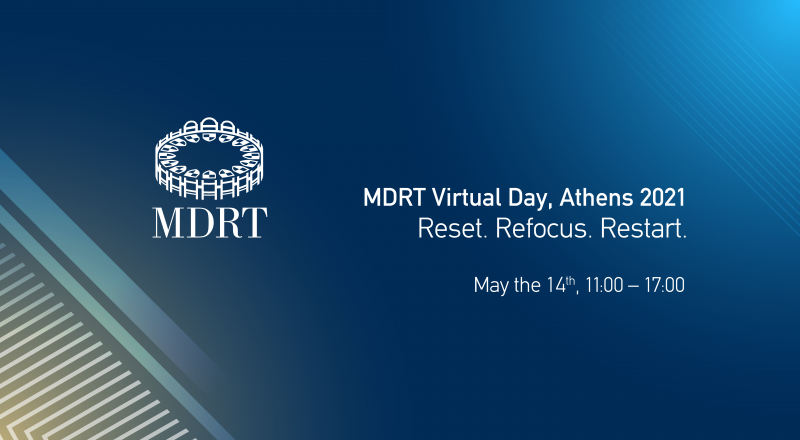 Η ετήσια συνάντηση :  MDRT Athens Virtual Day, May the 14th   