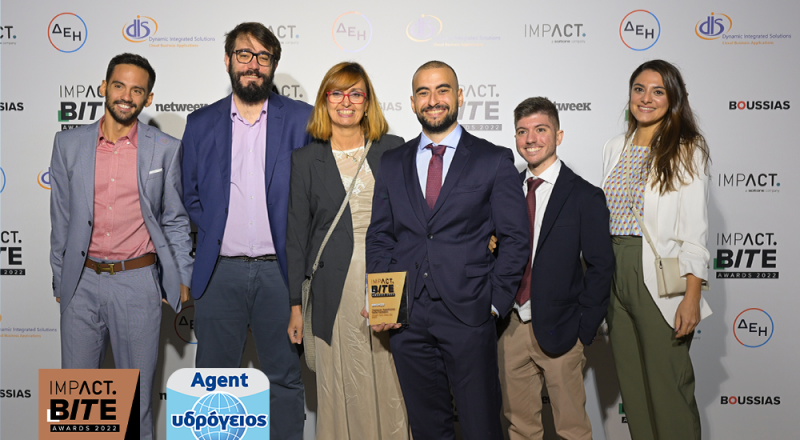 Ydrogios Agent App:  Bronze Award στα Impact BITE Awards 2022