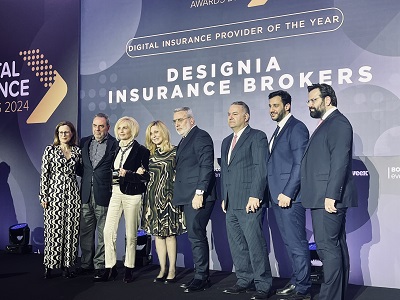 Δύο Gold βραβεία και διάκριση ως “Digital Insurance Provider of the Year” για την Designia Insurance Brokers στα Digital Finance Awards 2024